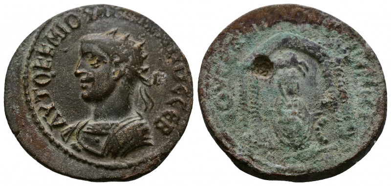 (Bronze, 8.60gr 25gr) MESOPOTAMIA, Nisibis. Philip I. 244-249 AD. Radiate and cu...