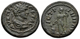 (Bronze.7.21g 22mm) MOESIA INFERIOR. Istros. Geta (209-212). Ae 
Laureate, draped and cuirassed bust right.
Rev: Demeter standing right, holding grain...