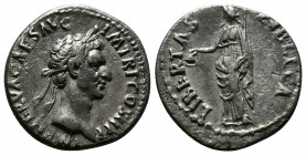 (Silver, 3.08gr 20mm) Nerva. AD 96-98. AR Denarius Rome mint. Struck 19 September-31 December AD 96. 
laureate head right 
Rev. LIBERTAS PVBLICA, Libe...