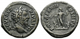 (Silver, 3.06gr 20mm. SEPTIMIUS SEVERUS. 193-211 AD. AR Denarius 
 laureate head right. 
Rev: Jupiter standing left, holding thunderbolt and sceptre; ...