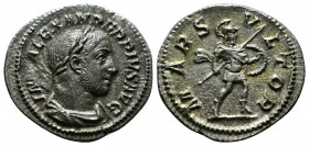 (Silver, 2.70gr 20mm) Severus Alexander AR Denarius, (222-235 AD). AR Denarius Roma 231-235 AD. 
laureate and draped bust right. 
Rev. MARS VLTOR, Mar...