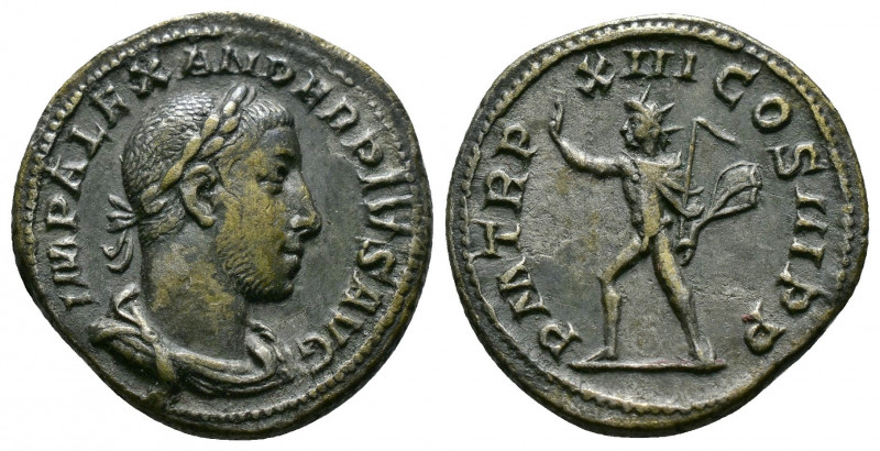 (Silver, 3.07gr 22mm) SEVERUS ALEXANDER (222-235). Rome. 
 Laureate, draped and ...