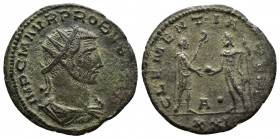 (Bronze, 3.00gr 22mm) Probus AD 276-282. Antioch
Antoninianus AE silvered