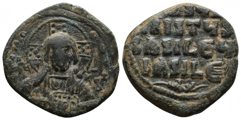 (Bronze, 8.25gr 27mm) Constantine X Ducas. 1059-1067. AE Follis. Constantinople ...