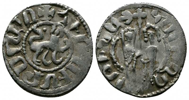 (Silver, 2.87gr 22mm) ARMENIA, Cilician Armenia. Royal . Levon II. 1270-1289. AR...