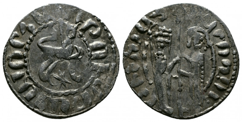 (Silver, 2.75gr 22mm) ARMENIA, Cilician Armenia. Royal . Levon II. 1270-1289. AR...