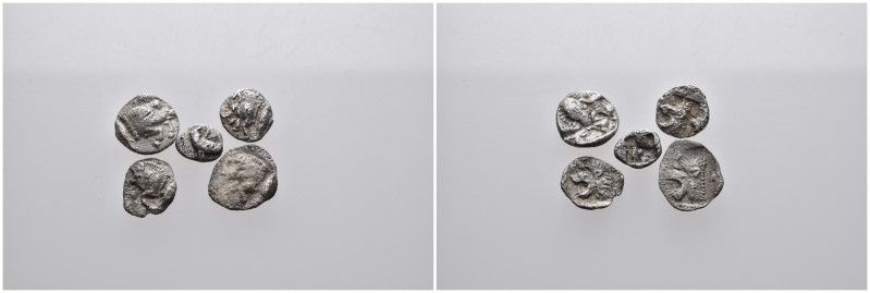 (Bronze, 1.92g) 5 ancients Pıeces. Sold as seen.