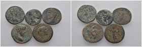 (Bronze, 26.65g) 5 ancients Pıeces. Sold as seen.