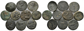 (Bronze, 68.07g) 10 ancients Pıeces. Sold as seen.
