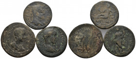(Bronze, 41.21g) 3 ancients Pıeces. Sold as seen.