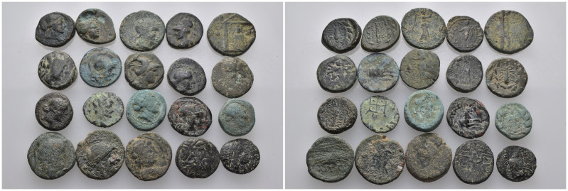 (Bronze, 69.00g) 20 ancients Pıeces. Sold as seen.