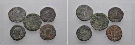 (Bronze, 19.44g) 5 ancients Pıeces. Sold as seen.