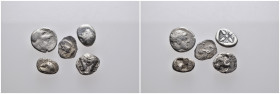 (Bronze, 4.29g) 5 ancients Pıeces. Sold as seen.