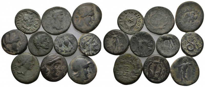 (Bronze, 44.66g) 10 ancients Pıeces. Sold as seen.