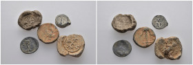 (Bronze, 36.06g) 5 ancients Pıeces. Sold as seen.