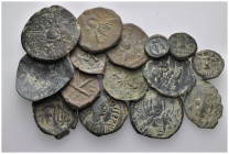 (Bronze, 74.83g) 15 ancients Pıeces. Sold as seen.