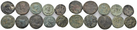 (Bronze, 84.24g) 10 ancients Pıeces. Sold as seen.
