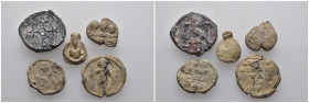 (Seal, 33.84g) 5 ancients Pıeces. Sold as seen.