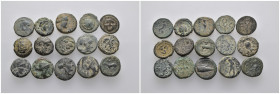 (Bronze, 30.77g) 15 ancients Pıeces. Sold as seen.