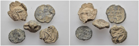 (Seal, 41.67g) 5 ancients Pıeces. Sold as seen.