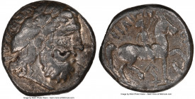 EASTERN EUROPE. Uncertain Celtic Tribe. Ca. 3rd century BC. AR tetradrachm (23mm, 13.76 gm, 9h). NGC VF 5/5 - 3/5. Imitating types of Philip II of Mac...