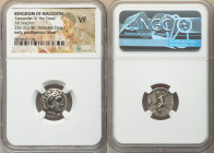 MACEDONIAN KINGDOM. Alexander III the Great (336-323 BC). AR drachm (16mm, 11h). NGC VF. Posthumous issue of 'Colophon' in the name and types of Alexa...