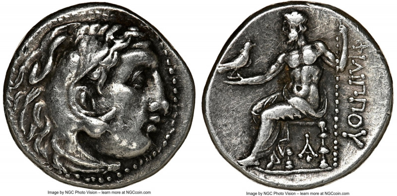 MACEDONIAN KINGDOM. Philip III Arrhidaeus (323-317 BC). AR drachm (17mm, 1h). NG...