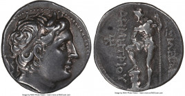 MACEDONIAN KINGDOM. Demetrius I Poliorcetes (306-283 BC). AR tetradrachm (29mm, 17.05 gm, 2h). NGC VF 5/5 - 3/5, scratches. Pella, 289-288 BC. Diademe...