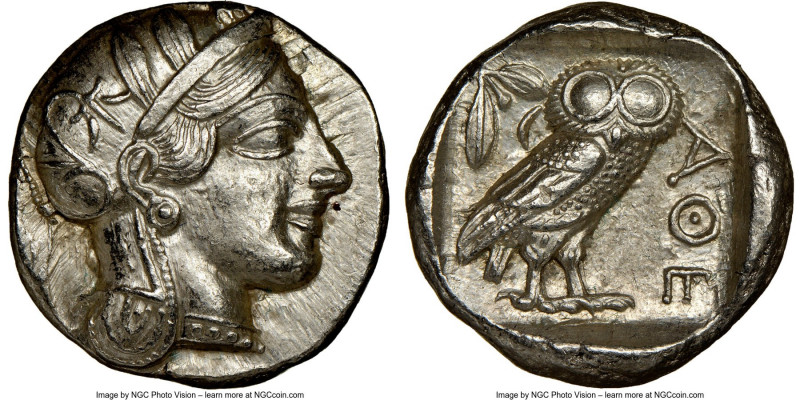ATTICA. Athens. Ca. 440-404 BC. AR tetradrachm (24mm, 17.19 gm, 10h). NGC Choice...