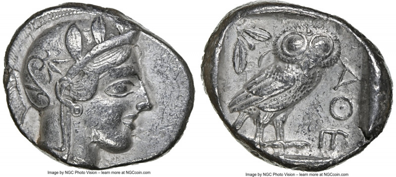 ATTICA. Athens. Ca. 440-404 BC. AR tetradrachm (25mm, 17.13 gm, 11h). NGC Choice...