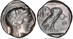 ATTICA. Athens. Ca. 440-404 BC. AR tetradrachm (23mm, 17.13 gm, 7h). NGC Choice VF 4/5 - 3/5. Mid-mass coinage issue. Head of Athena right, wearing ea...