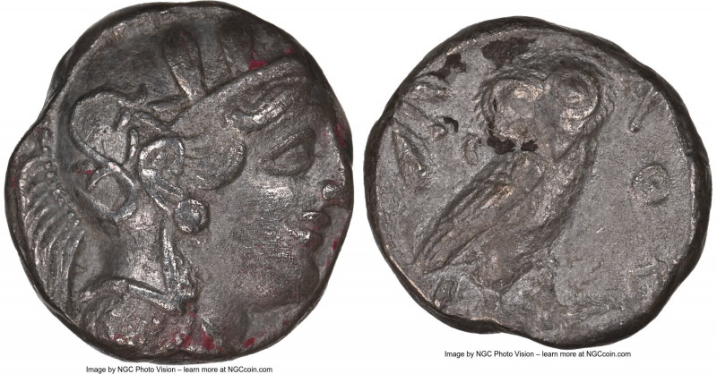 ATTICA. Athens. Ca. 440-404 BC. AR tetradrachm (22mm, 16.49 gm, 9h). NGC Choice ...