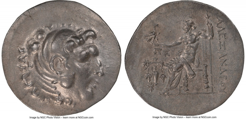 AEOLIS. Temnus. Ca. 200-170 BC. AR tetradrachm (34mm, 16.50 gm, 1h). NGC Choice ...