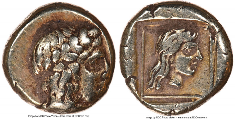LESBOS. Mytilene. Ca. 412-378 BC. EL sixth-stater or hecte (10mm, 9h). NGC VF. H...