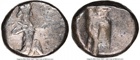 ACHAEMENID PERSIA. Darius I-Xerxes II (ca. 5th century BC). AR siglos (15mm). NGC VF. Lydo-Milesian standard. Sardes mint, ca. 485-420 BC. Persian kin...
