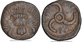 DYNASTS OF LYCIA. Trbbenimi (ca. 390-375 BC). AR Third-Stater (11mm, 12h). NGC XF. Facing lion's scalp / Triskeles, Lycian script, all within incuse c...