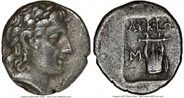 LYCIAN LEAGUE. Masicytes. 2nd-1st centuries BC. AR drachm (15mm, 12h). NGC Choice VF. Series 2. Laureate head of Apollo right / ΛYKIΩN, cithara (lyre)...