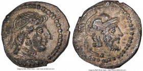 CILICIA. Tarsus. Datames (Tarkumuwa), as Satrap (ca. 385/4-362/1 BC). AR obol (10mm, 9h). NGC XF. Diademed head of female (Aphrodite?) right, wearing ...