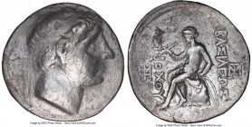 SELEUCID KINGDOM. Antiochus I Soter (281-261 BC). AR tetradrachm (29mm, 4h). NGC Fine, brushed. Seleucia on the Tigris. Diademed head of Antiochus I r...
