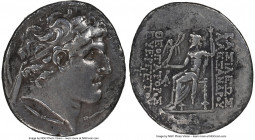 SELEUCID KINGDOM. Alexander I Balas (152-145 BC). AR tetradrachm (32mm, 16.09 gm, 1h). NGC Choice VF 5/5 - 2/5. Antioch on the Orontes, dated SE 164 (...