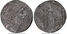SELEUCID KINGDOM. Antiochus IX Eusebes Philopator (Cyzicenus) (114-95 BC). AR tetradrachm (28mm, 16.12 gm, 11h). NGC Choice AU 4/5 - 2/5. Antioch on t...