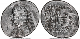PARTHIAN KINGDOM. Arsaces XVI (ca. 78-62/1 BC). AR drachm (21mm, 12h). NGC XF. Diademed and draped bust of Arsaces left / Archer (Arsaces I) seated ri...