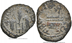 JUDAEA. Roman Procurators. Pontius Pilate (AD 26-36). AE prutah (14mm, 10h). NGC Choice Fine. Jerusalem, dated Regnal Year 16 of Tiberius (AD 29/30). ...