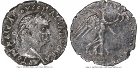 CAPPADOCIA. Caesarea. Vespasian (AD 69-79). AR hemidrachm (15mm, 12h). NGC XF. ΑΥΤΟΚΡ ΚΑΙϹΑΡ ΟΥЄϹΠΑϹΙΑΝΟϹ ϹЄΒΑ, laureate head of Vespasian right / Nik...