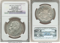 Congo Free State. Leopold II "R.D. Belges" 5 Francs 1887 AU Details (Surface Hairlines) NGC, Brussels mint, KM8.1. 

HID09801242017

© 2022 Heritage A...