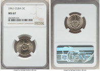 Republic 5 Centavos 1961 MS67 NGC, Kremnitz mint, KM11.3. Last year of type. Only one certified in a higher grade. 

HID09801242017

© 2022 Heritage A...