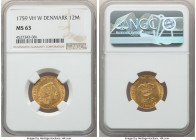 Frederick V gold 12 Mark 1759-VH MS63 NGC, Copenhagen mint, KM587.3. 

HID09801242017

© 2022 Heritage Auctions | All Rights Reserved