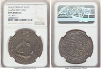 Alsace. Leopold V Taler 1631 UNC Details (Cleaned) NGC, Ensisheim mint, KM272, Dav-3355. Gunmetal toning. 

HID09801242017

© 2022 Heritage Auctions |...