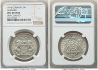 Hamburg. Free City 3 Mark 1914-J UNC Details (Obverse Cleaned) NGC, Hamburg mint, KM620. 

HID09801242017

© 2022 Heritage Auctions | All Rights Reser...