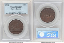 British Colony. Sierra Leone Company Cent 1791 MS62 Brown PCGS, Soho mint, KM1, FT-9. Glossy, dark chocolate surfaces with fully defined devices. 

HI...